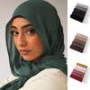 Muslim Hijabs for Women Scarf Thin Plain Shawls Femme Musulman Soft Viscose Rayon Headscarf Islamic Turban Headband 200x85cm