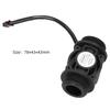 Black Hall Flowmeter Plastic Flow Meter Sensor Flow Measuring Device  Water Heater Equipment