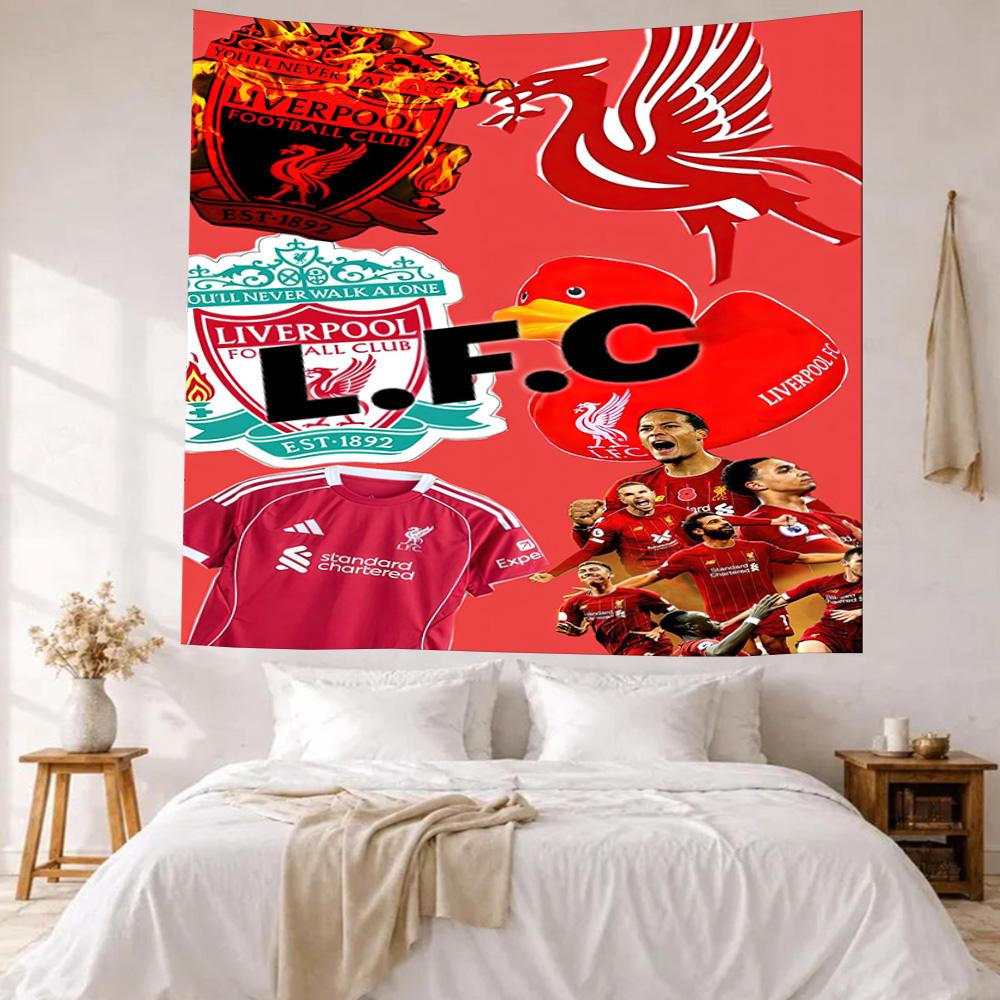 Liverpool Football Club Wall Decor Tapestry Art For Pet Memorial Birthdaywedding Party Backdrop Family Gift