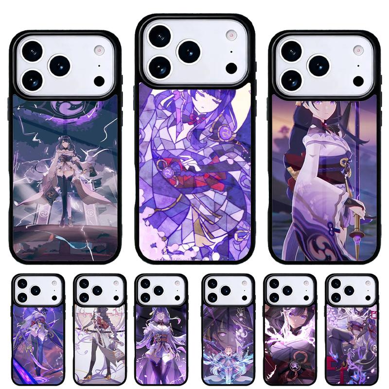 Genshin Impact RAIDENSHOGUN Phone Case for iPhone 17 16 15 14 13 Pro Max Back Cover for 12 11 Pro Coque