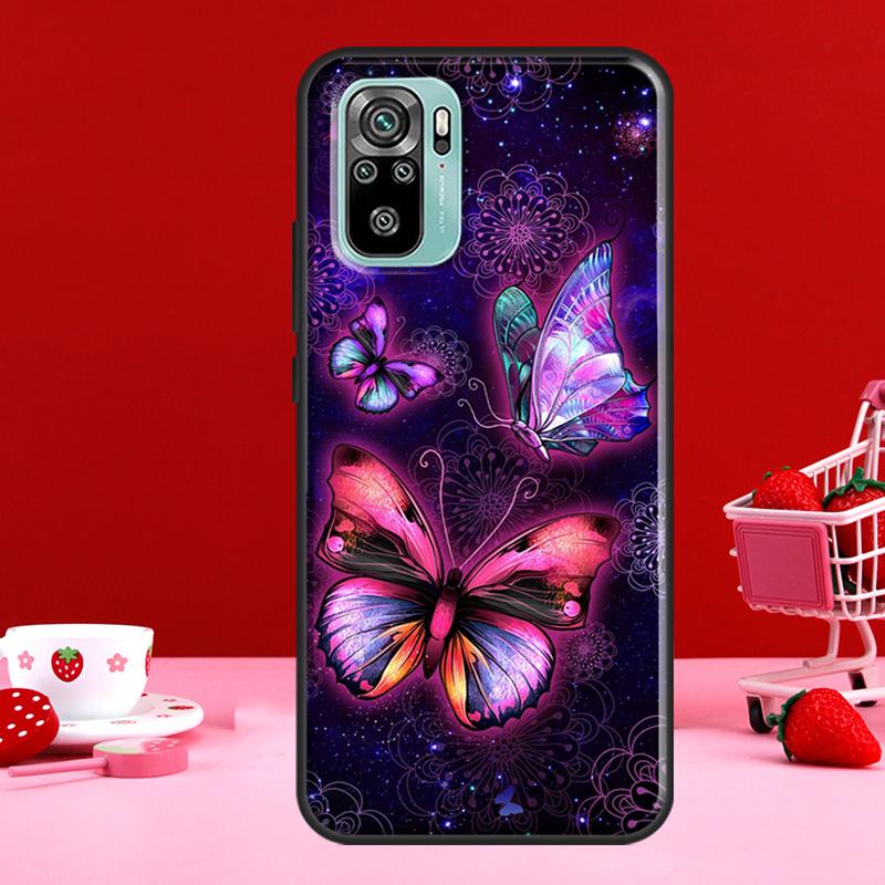 Красивый чехол с бабочкой для Redmi Note 10 Pro, чехол для Redmi Note 11 Pro Note 8 9 Pro 9S 10S 11S 9C 9A 9T