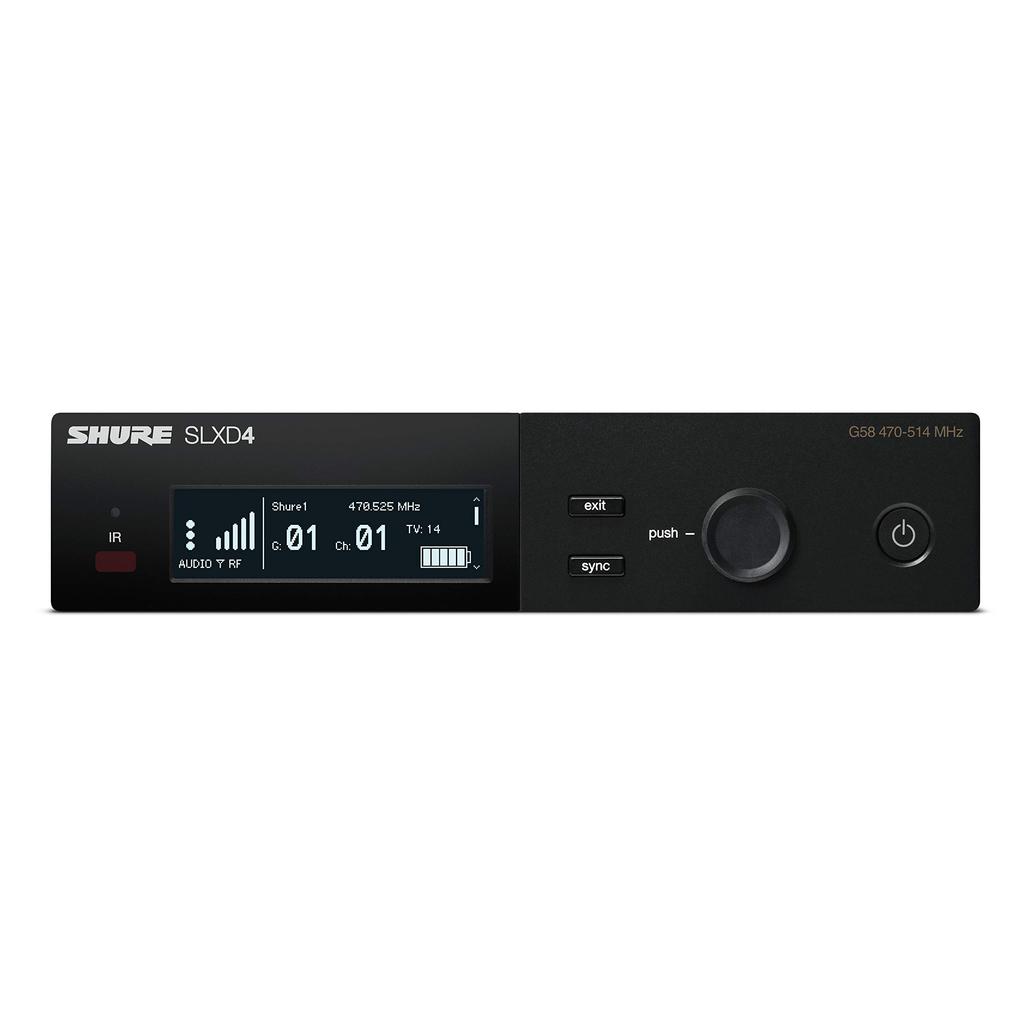 SHURE SLX-D Series SLXD4 Single Receiver for Wireless System []