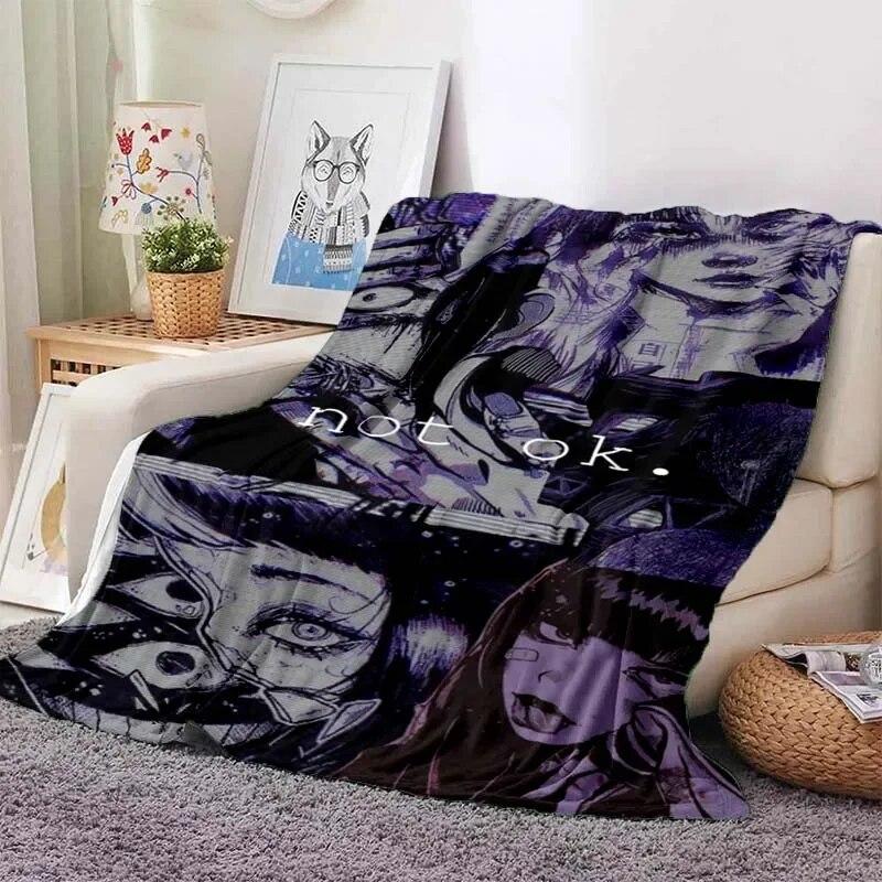 Мягкое плюшевое одеяло Junji Ito Tomie Kawakami Ghost, фланелевое одеяло для гостиной, спальни, кровати, дивана, чехол для пикника 3D