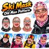 Breathable Funny Ski Mask Old Man Pattern Full Face Mask  For Outdoor/Cycling/Pranks/Party