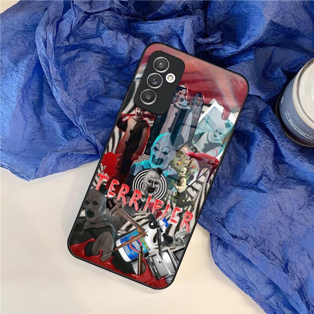 Horror Movie Terrifier Phone Case for Samsung S25 S24 S30 S21 S23 S20 S22 Fe S10 E S9 Note 20 Pro Ultra Plus glass Cover