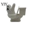 Durable PLA Ornaments 3D Printed Toilet Ghost Figurine, Minimalist Statue, Funny Desktop Ornament, Creative Gifts for Colleagues Halloween Tabletop