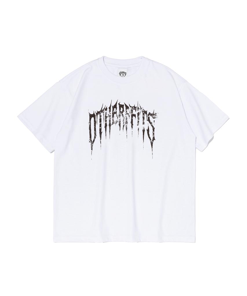 OTHERFITS Невыцветающая футболка с коротким рукавом 'Кровь' (белый)