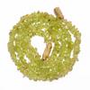 Natural Peridot Gemstone Uncut Smooth Beads Necklace 3-6 Mm 18" UB-7901 UB-7901