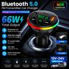Автомобильный FM-модулятор с индикатором частот, Bluetooth с подключением к телефону, MP3, зарядка, трансмиттер