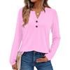 Women's Solid Color Long Sleeve Shirts Elegant Casual Tops Trendy Shirts Tops
