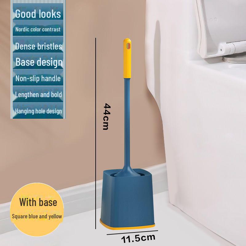 Настенный набор для туалетной щетки с подставкой — конструкция без мертвых углов для эффективной уборки ванной комнаты