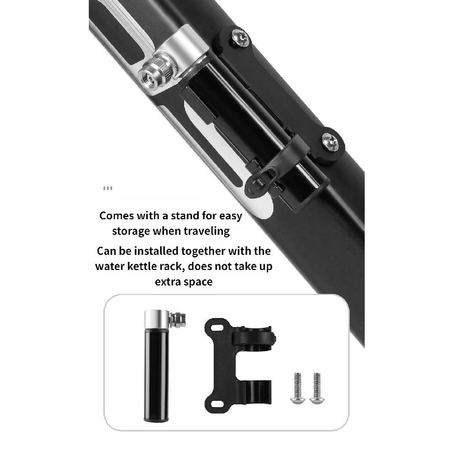 Mini Bike Pump Schrader Presta Valve MTB Road Cycling Pump Aluminum Alloy Bicycle Hand Air Pump Tire Inflator Accessories