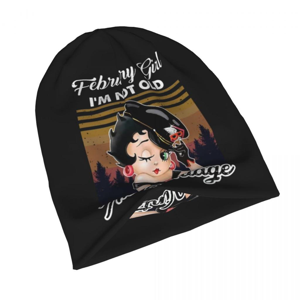 Женская забавная винтажная шапка с графическим принтом Bettys Skullies, 2022, зимняя шапка-бини Mrs Boop