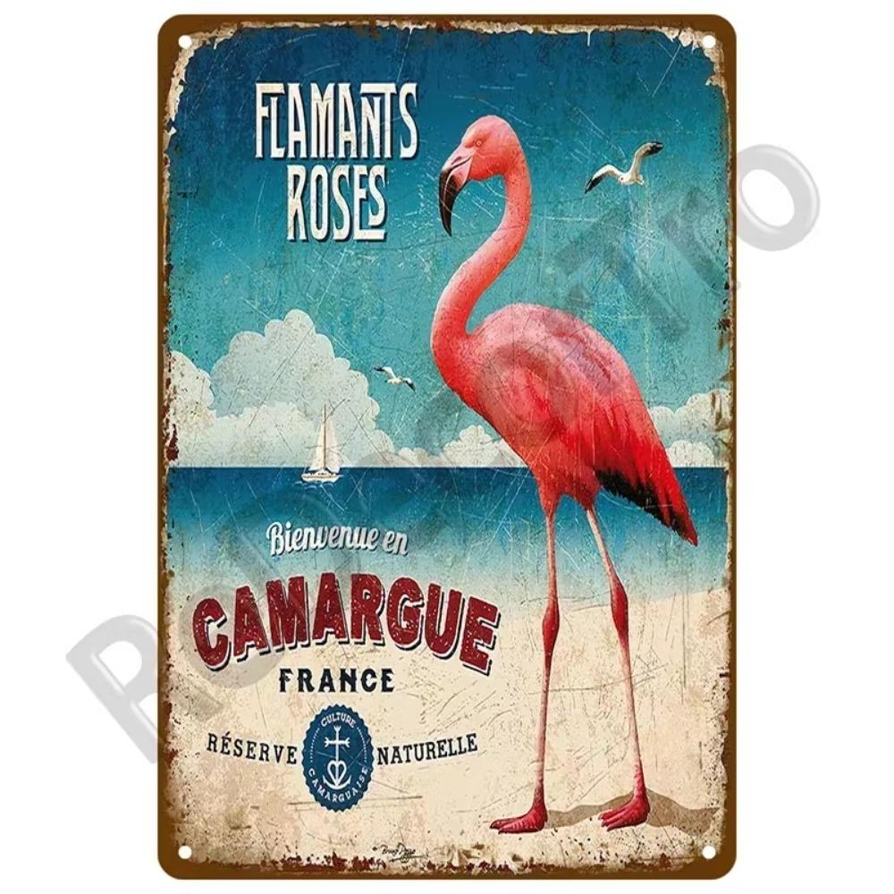 1PC Transform Your Space This Summer: 1PC Exquisite Vintage Metal Plaque, Perfect for Coastal Decor In Homes, Beach Bars & More