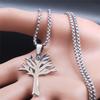 Hollow Tree of Life Necklace, Tree-shaped Pendant, Versatile and Stackable with Jewelry