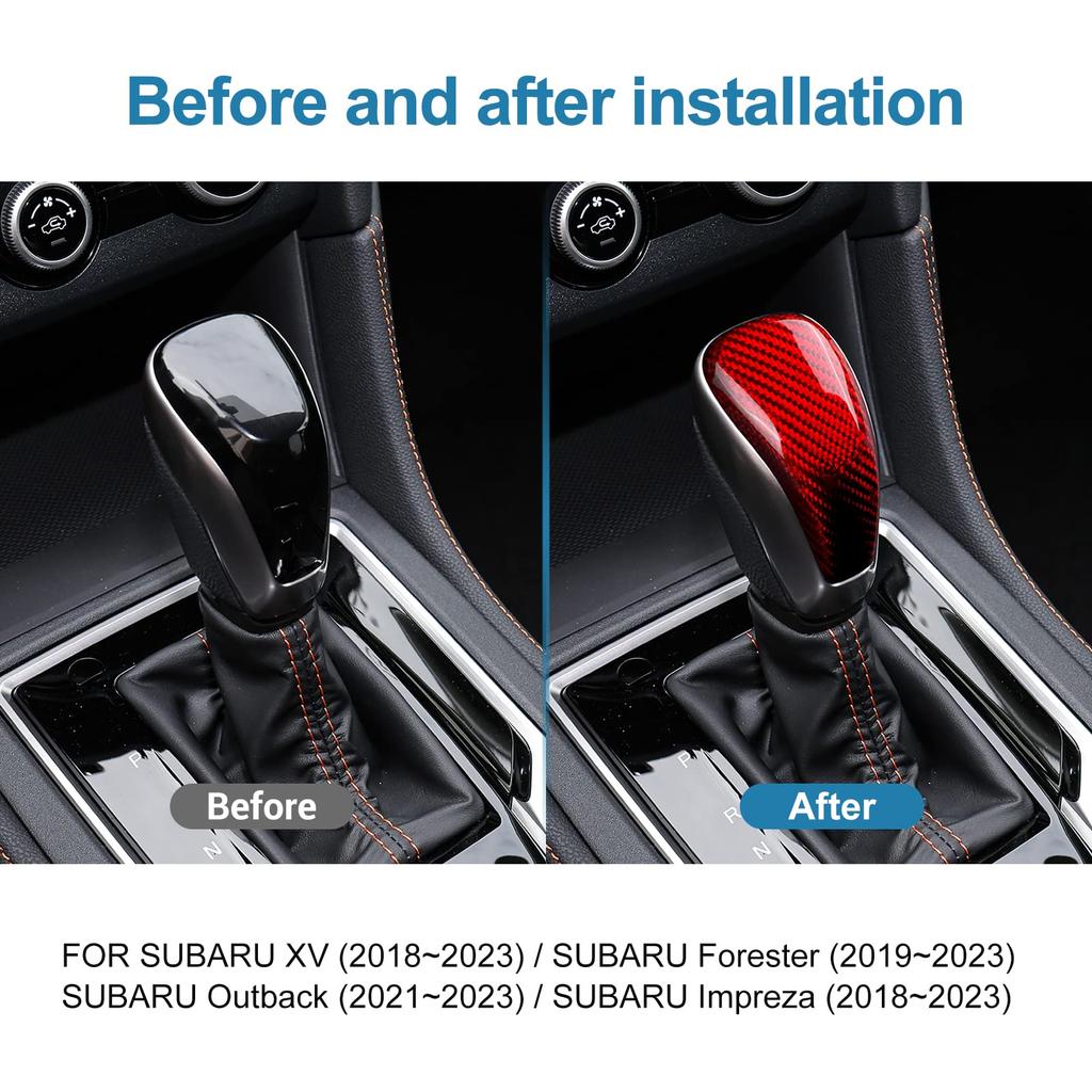 AIRSPEED Настоящий Твердый Углеродный Волокно Крышка Головки Ручки Переключения Передач для Автомобиля Subaru Рулевое Колесо Стильная Пользовательская Внутренняя Панель с Лентой