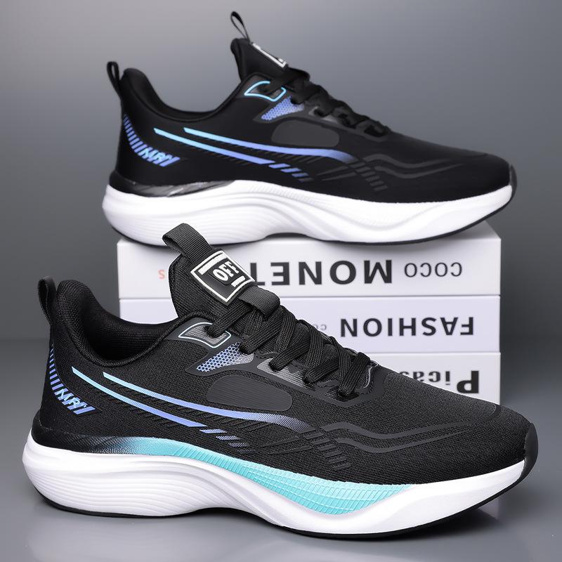 Men's shoes summer new mesh shoes men's breathable and lightweight thin shock-absorbing running sports and leisure shoes