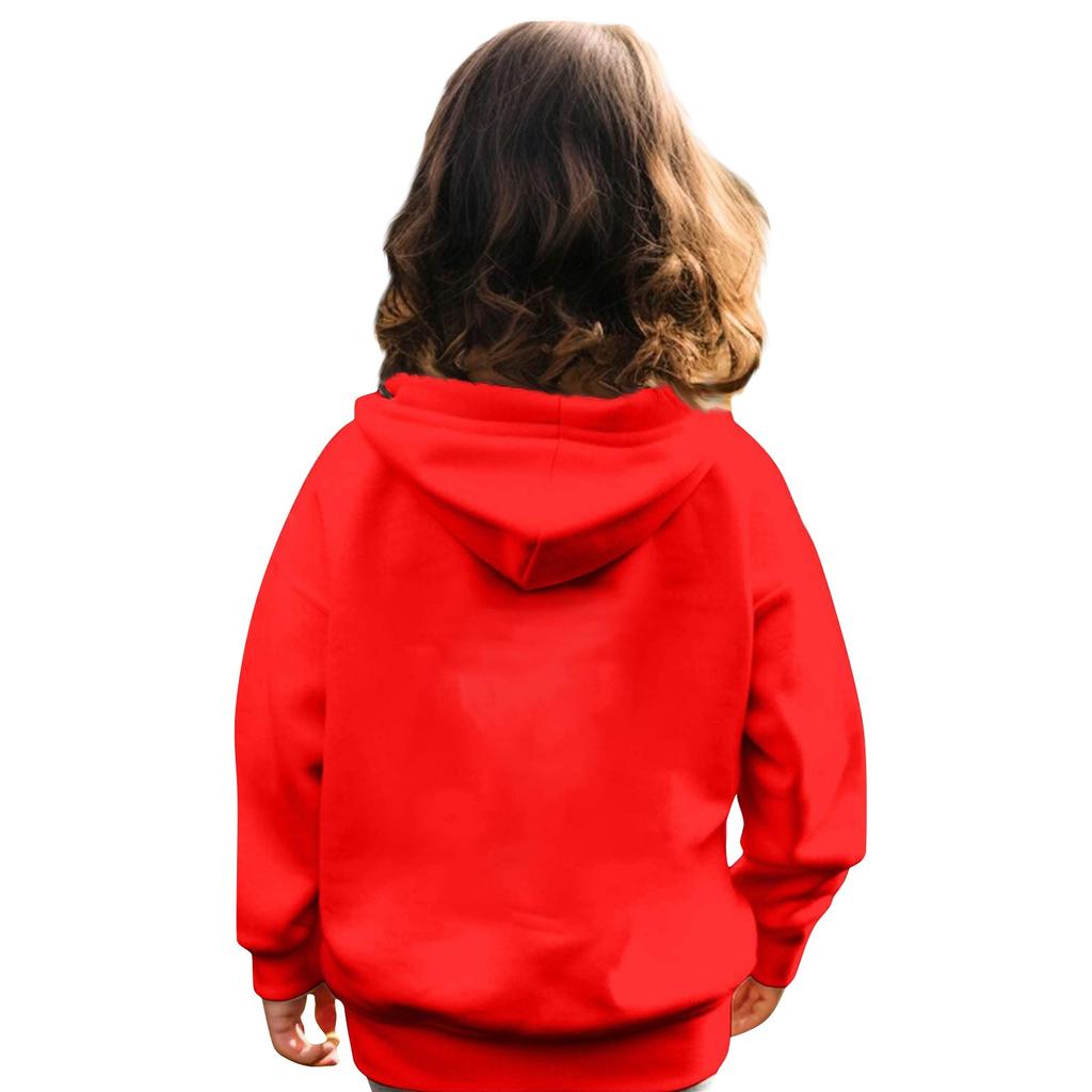 Детские толстовки с капюшоном, свободная однотонная спортивная рубашка с капюшоном, модная спортивная рубашка