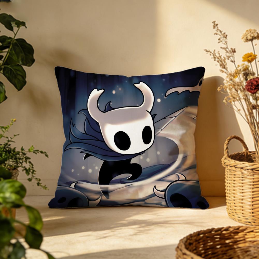 Стильная наволочка для подушки Hollow Knight Универсальная двусторонняя наволочка Подходит для дивана, кровати, автомобиля Ежедневный декор