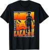 Naruto Shippuden Какаши Контур с Маской и Кандзи Аниме Футболка S-6xl