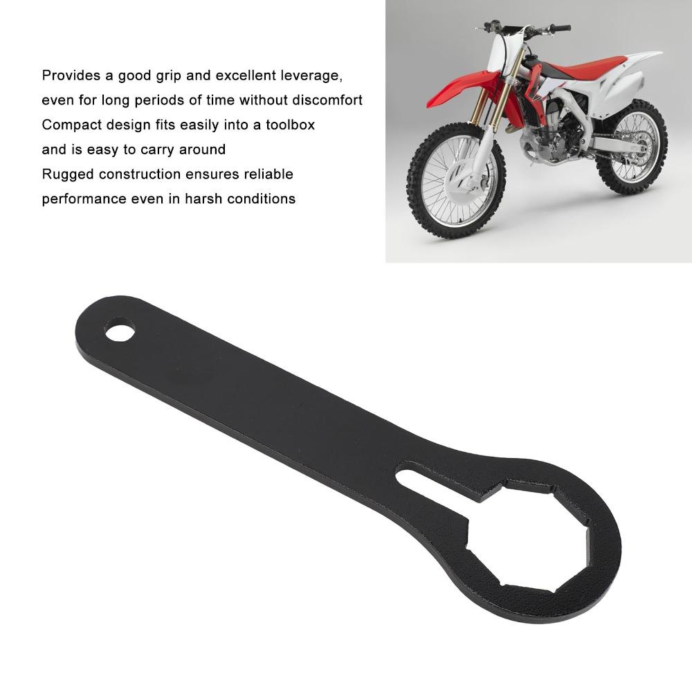 Portable Front Fork Wrench Tool 8 Point Box End Fork Cap Spanner New Fork Cap Wrench K Cap Removal