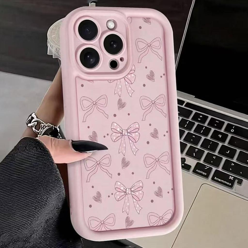 Новый чехол для iPhone с бантом для моделей iPhone 12-17 Pro/Max