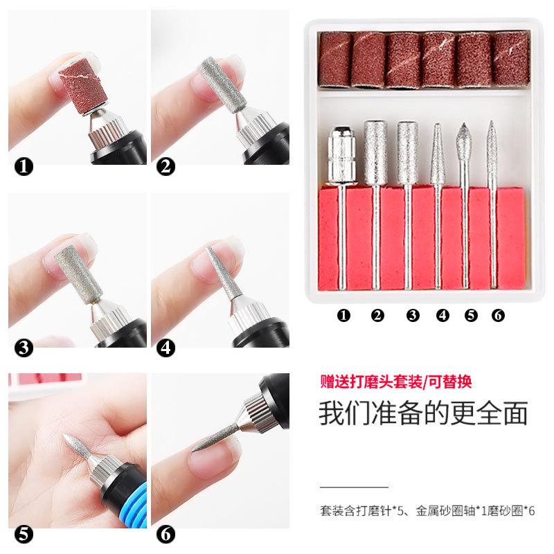 Usb Portable Nail Grinder Nail Art Electric Skin Removal Polishing Nail Grinder Pen Direct Sales