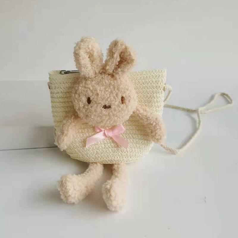 Рюкзаки Милая сумка с украшением в виде медведя Диагональная сумка Детский рюкзак