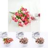 Faux Rose Flower Bouquet For Home Decoration With Silk Flowers For Bedroom And Living Room