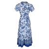 Summer Women's Dress Casual A-line Long Ethnic Printed Dresses