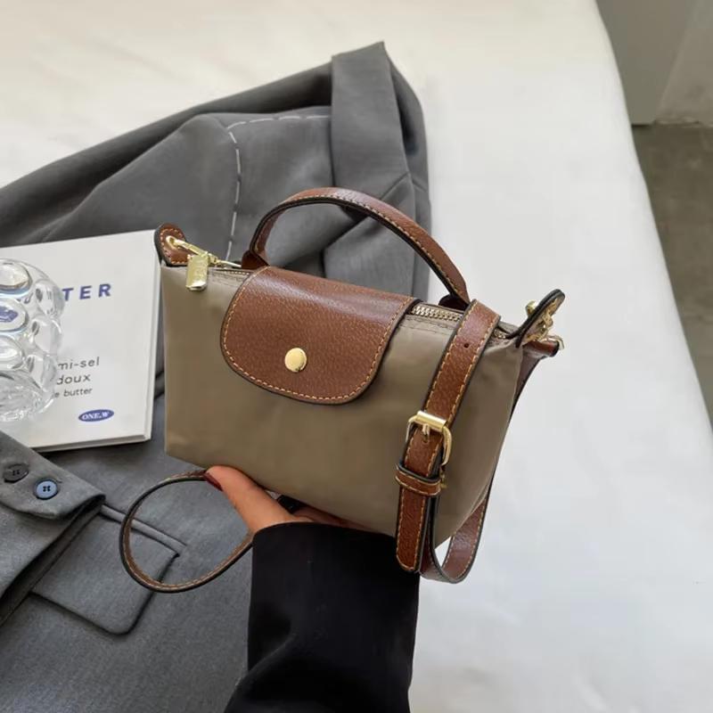 2025 Мини-сумка-пельмень для женщин из нейлоновой ткани, модная сумка через плечо для мобильного телефона для женщин