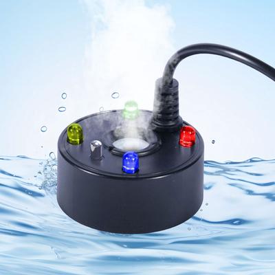USB Туманообразователь с 4 цветными светодиодами, фонтан, пруд, машина для тумана, распылитель, увлажнитель воздуха для украшений на Хэллоуин