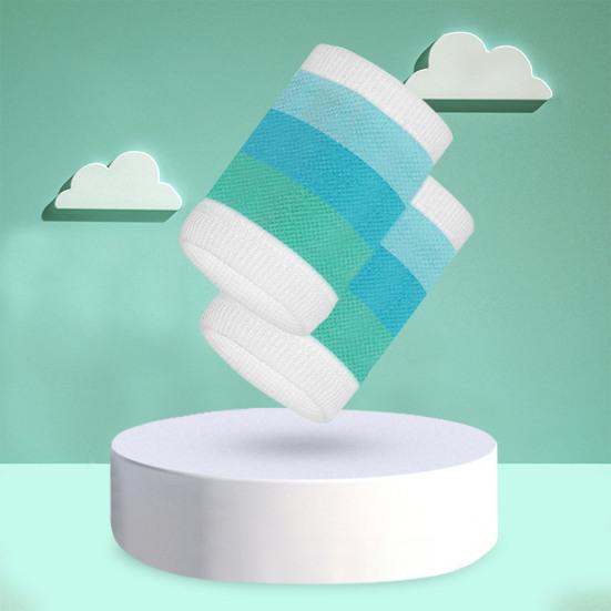 1 Pair Sports Wristband Sweat-absorbing Breathable Fabric Extra Soft Elastic Non-Fading Wrist Protection Polyester Children Wrist Support Sports