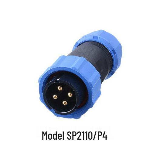 WEIPU SP21 Waterproof Aviation Plug, 2-12 Pin Male Connector with Rear Nut Socket
