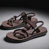 Модные повседневные сандалии на плоской подошве для мужчин, оригинальная роскошная обувь 2024 года, летние, большой размер, удобный, номер 41 V, дешевая ликвидация H