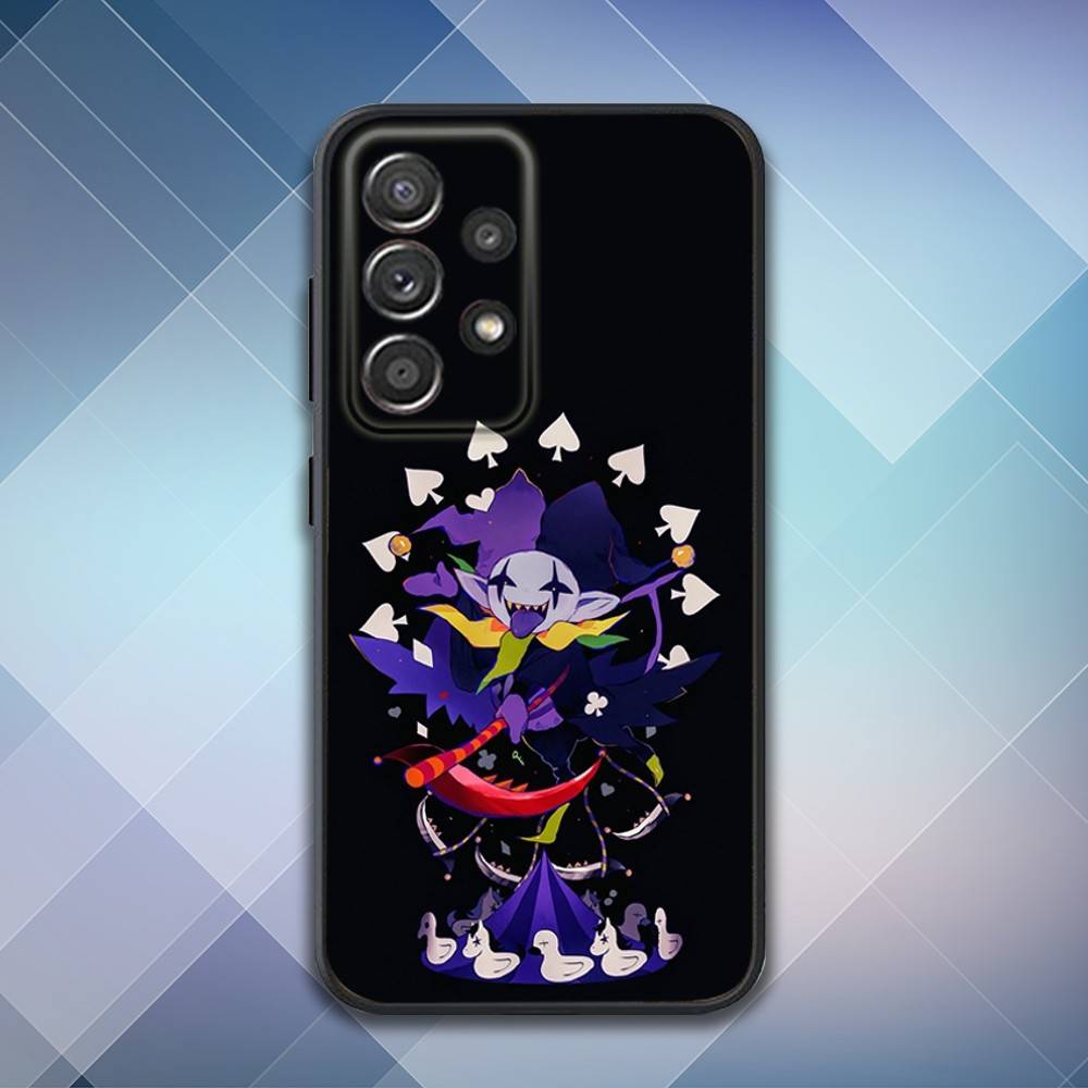 Чехол для телефона J-Jevil Deltarune Game для Samsung S25, S24, S21, S22, S23, S30, Ultra, S20, Plus, Fe, Lite, Note, 10, 9, 5G Черный