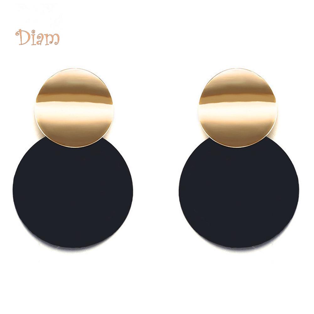 Ювелирные изделия с бриллиантами, женские шикарные нерегулярные серьги-гвоздики в форме диска, матовые серьги-гвоздики для вечеринки, дня рождения
