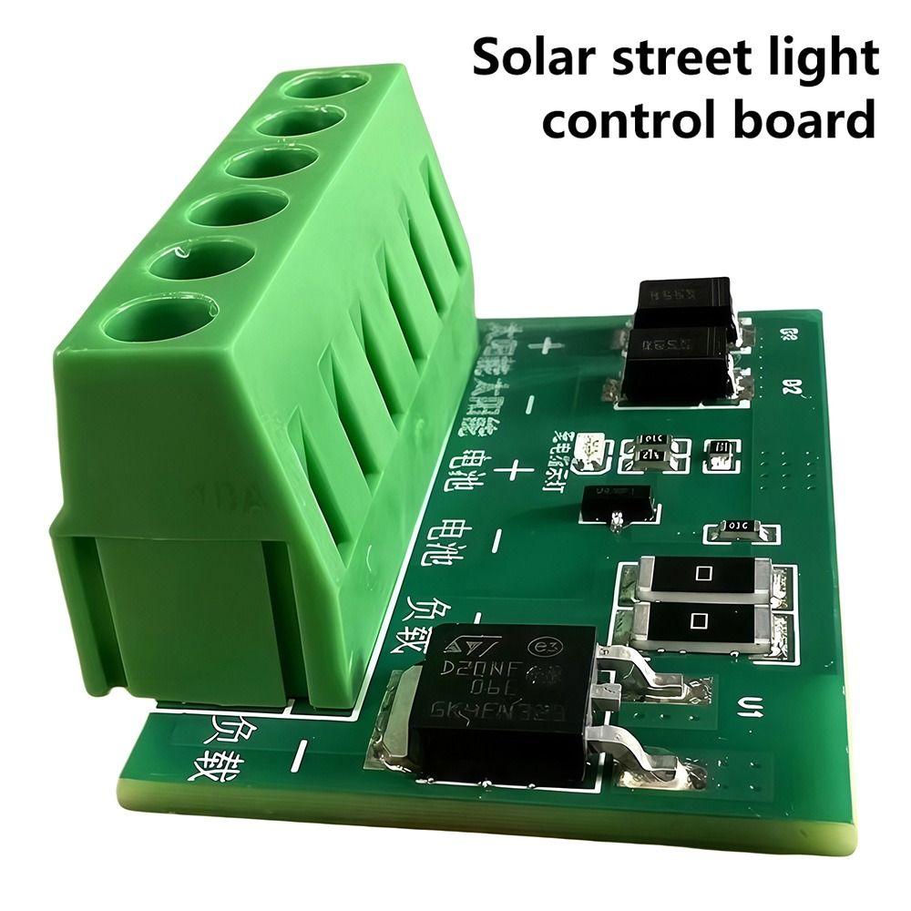 1Pcs New DC 6-45V Control Circuit Board Fully Automatic Auto On Off Solar Street Light Board 10A Light Drive Control Board