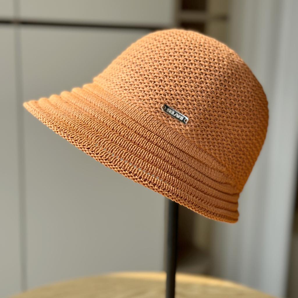 Весна и лето, новая вязаная дышащая шапка рыбака, детская солнцезащитная шляпа, складная шапка для бассейна