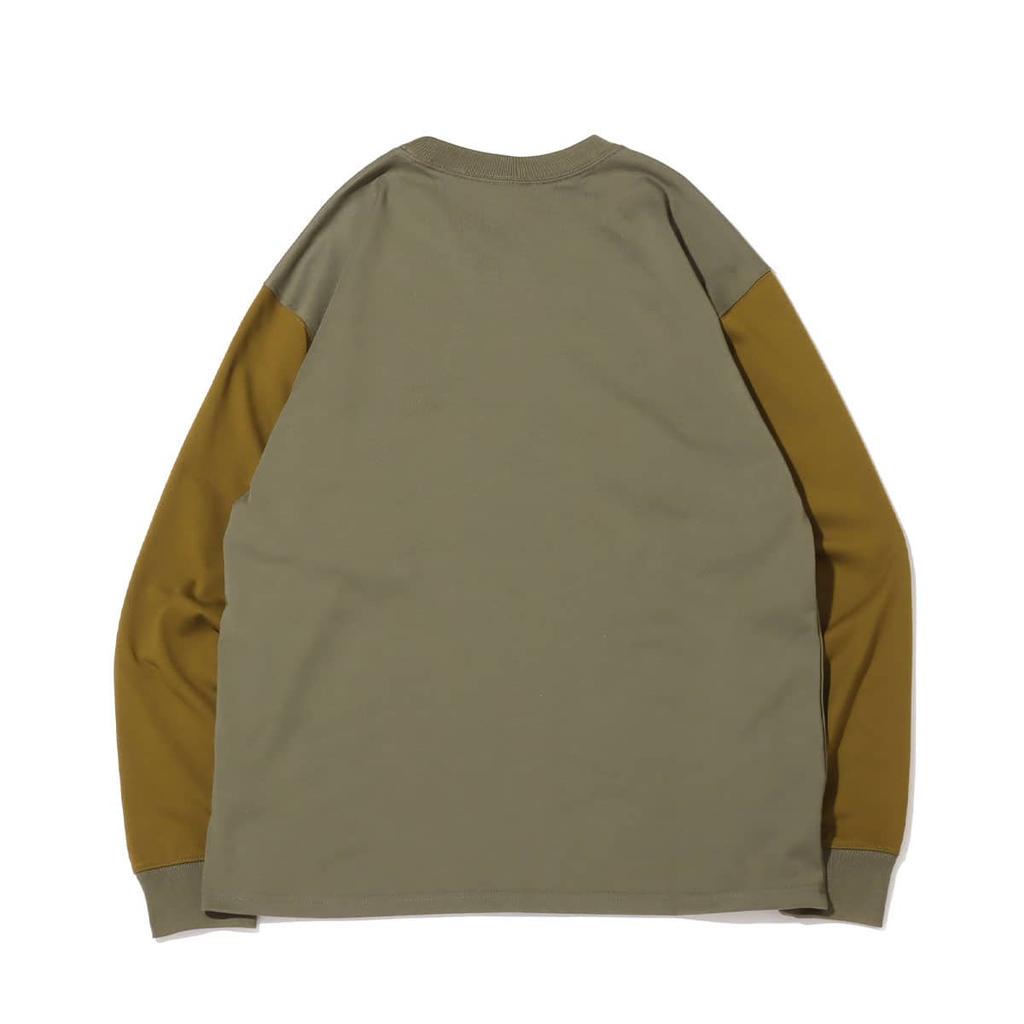 Nike Футболка с длинными рукавами и круглым вырезом Colorblock, мужская, зеленая DO9682-222