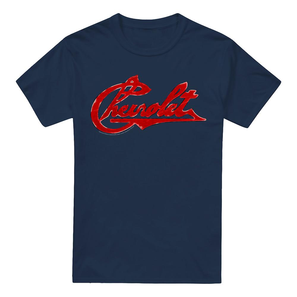 Chevrolet Unisex Adult Distressed Logo T-Shirt