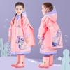 2025 New Girls' Full-Body Waterproof Raincoat for Primary School, Fits Over Backpack