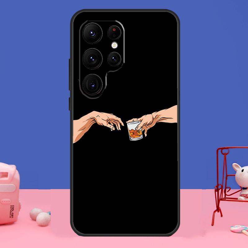 Кейс для сигар и виски для Samsung Galaxy S24 S23 S22 Ultra S20 S21 FE Note 20 S8 S9 S10 Note 10 Plus Чехол