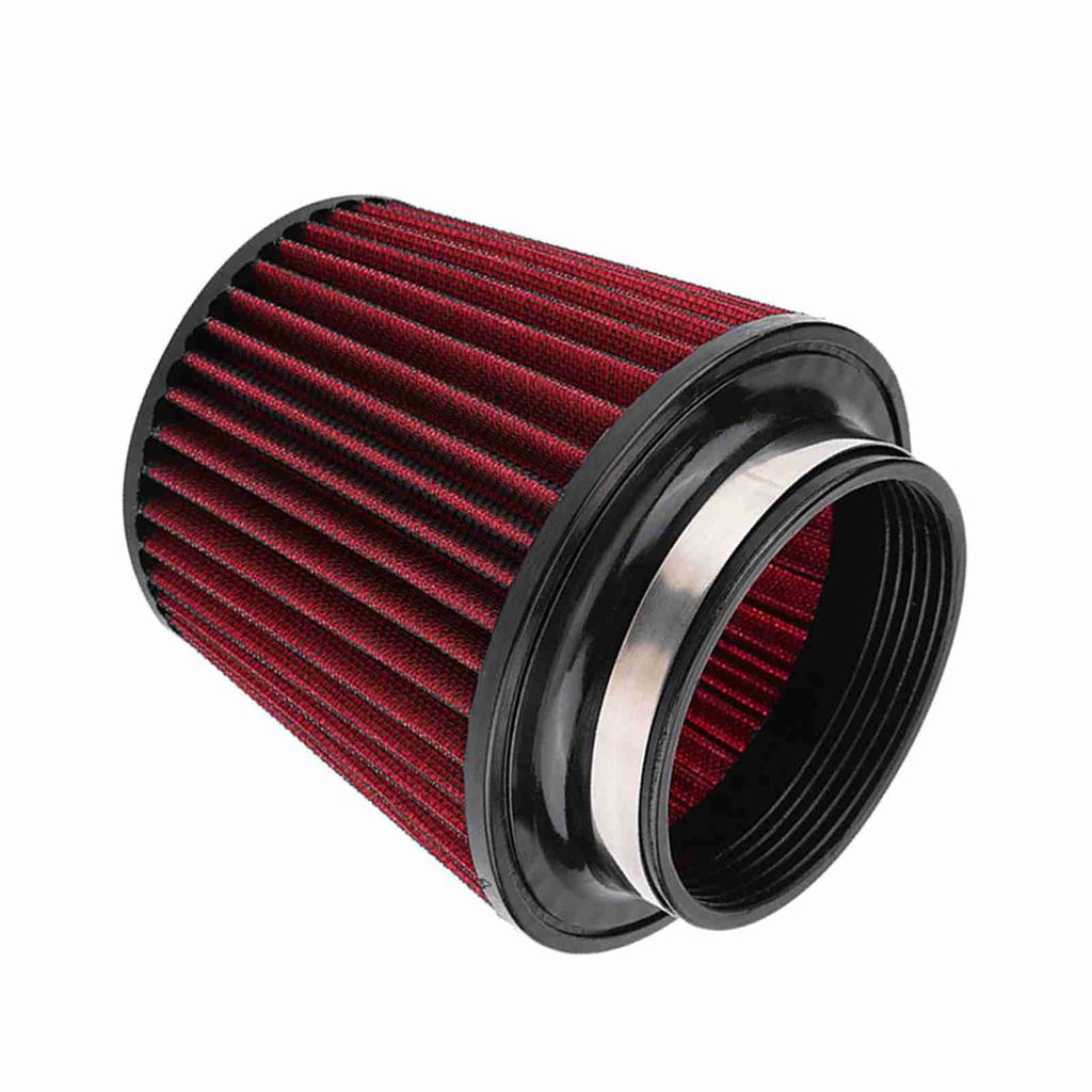 Universal Car Modification High Flow Inlet Air Intake Round Cone Air Filter Cleaner 100mm