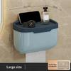 Wall Mounted Tissue Box Waterproof Multifunctional Top Storage Shelf for Bathroom Kitchen RV Camper Small Space