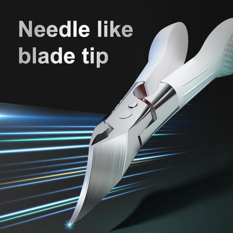 Косые заостренные пружинные кусачки для ногтей, защита от брызг, для вросших ногтей, портативные, высококачественные, триммер для ногтей на ногах и руках, маникюрные инструменты