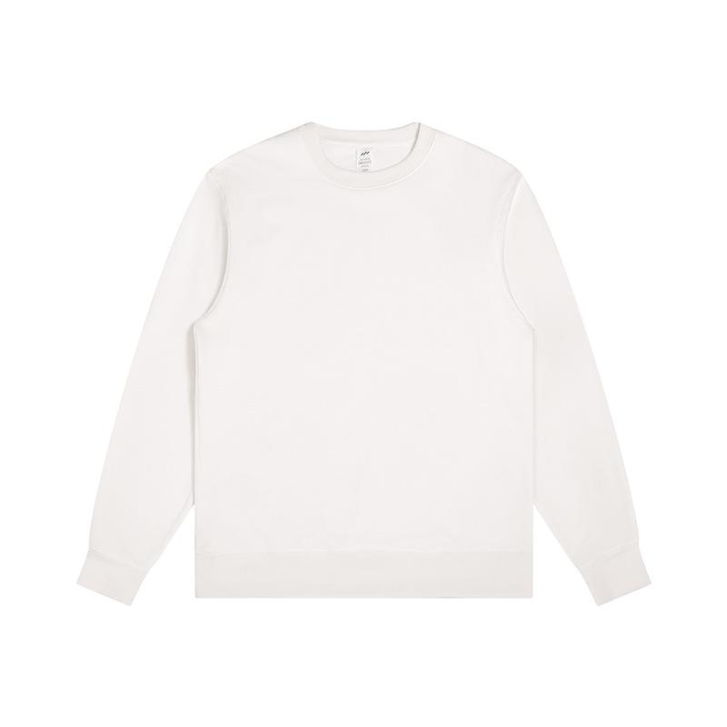 Плюшевая и утолщенная толстовка большого размера с круглым вырезом, свободная однотонная толстовка для пары со спущенными плечами