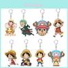 Высококачественный брелок Луффи Зоро из фильма One Piece Red, подвеска для сумки, двусторонний акриловый игрушечный фигурка, подарок
