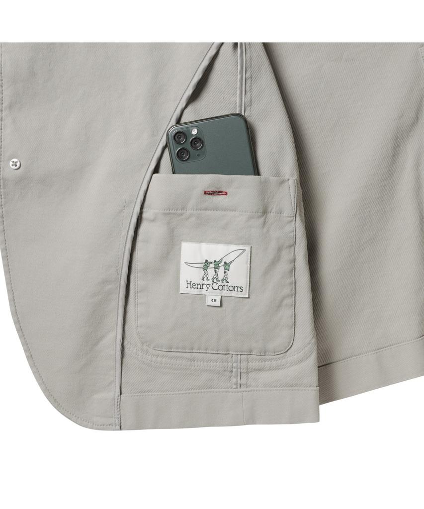 Henry Cottons Linen Blend Stretch Jacket_Ahjas25201Gyx