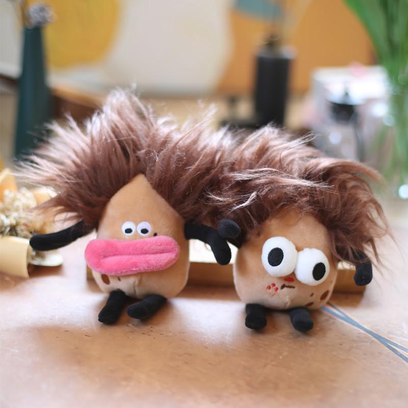 Cute Cotton Doll Big-eyed Elf Pendant Plush Toy Doll Cartoon Schoolbag Hanging Decoration Keychain